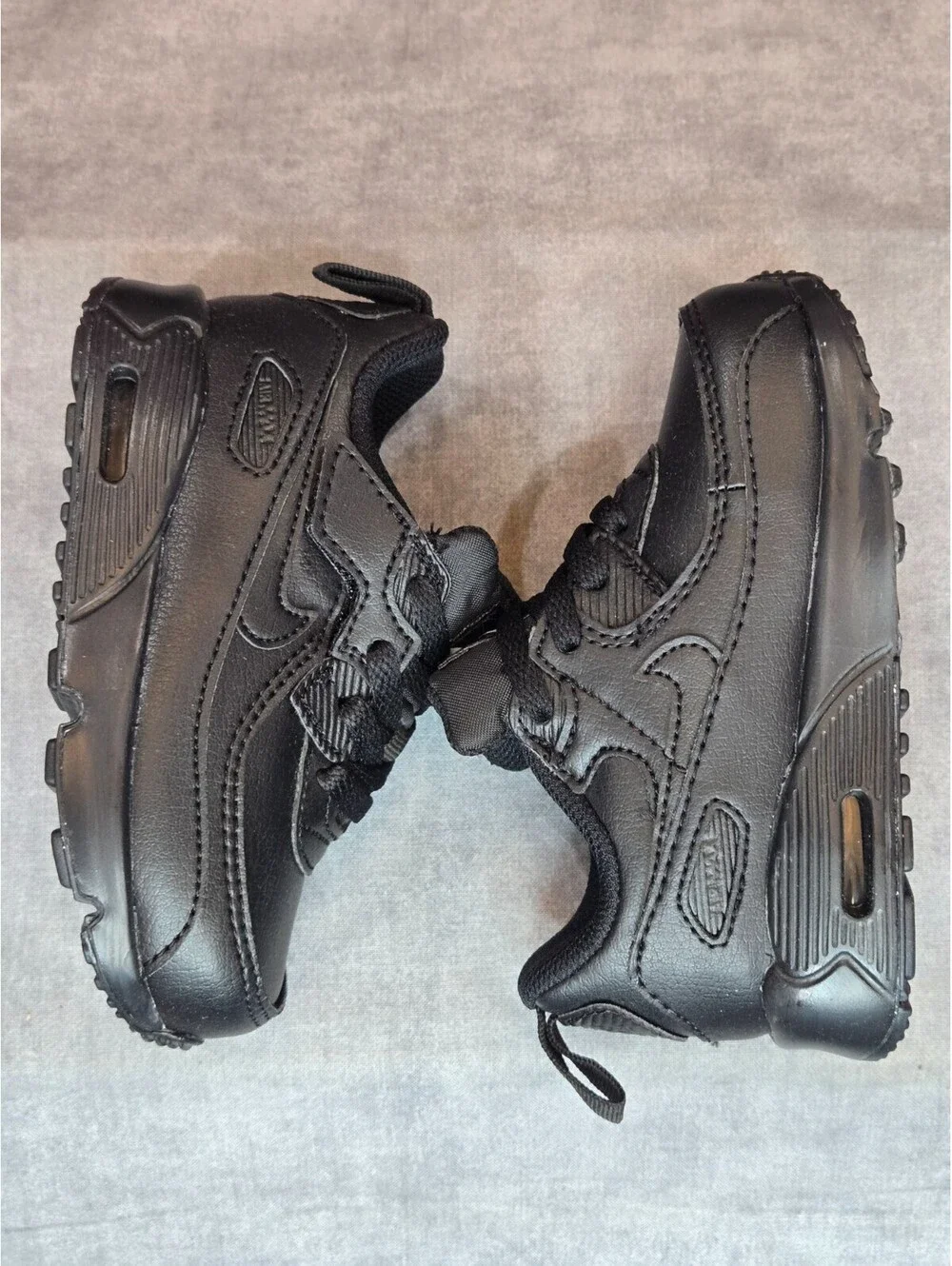 Nike Air Max 90 EasyOn - Triple Black (IH1418-028) Toddler Size 7C BRAND NEW
